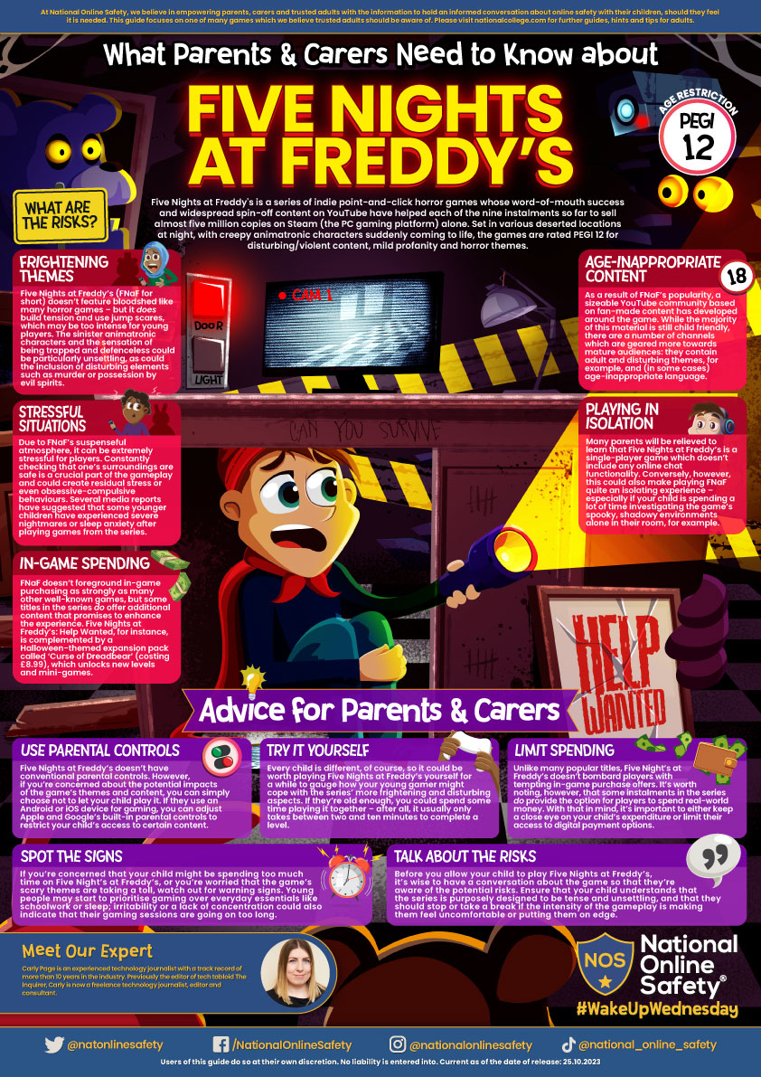 What Is Five Nights At Freddy's: Everything Parents Need To Know Before The  Movie